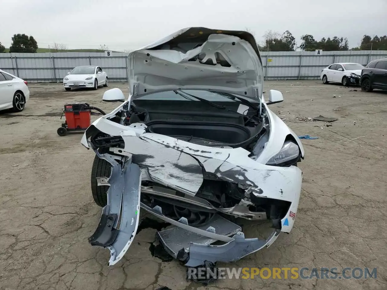 5 Photograph of a damaged car 7SAYGDEE4RF070760 TESLA MODEL Y 2024