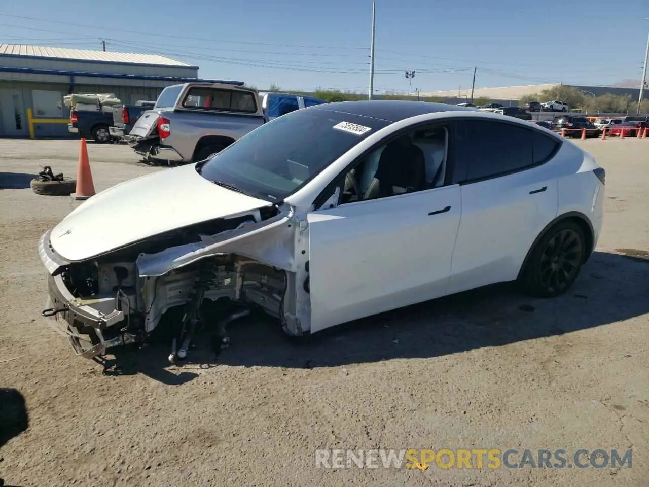 1 Photograph of a damaged car 7SAYGDEE4RF077370 TESLA MODEL Y 2024