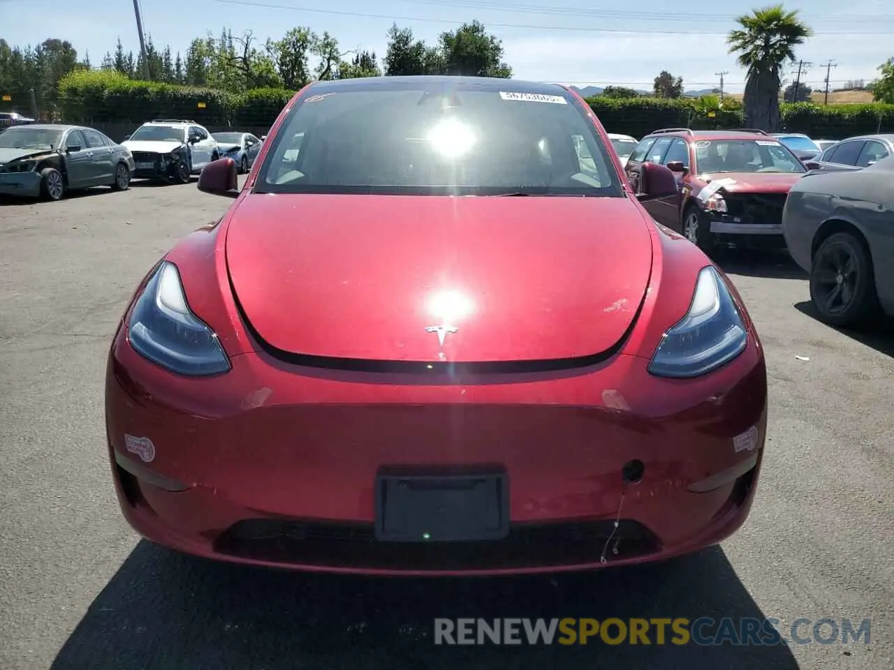 5 Photograph of a damaged car 7SAYGDEE4RF156411 TESLA MODEL Y 2024