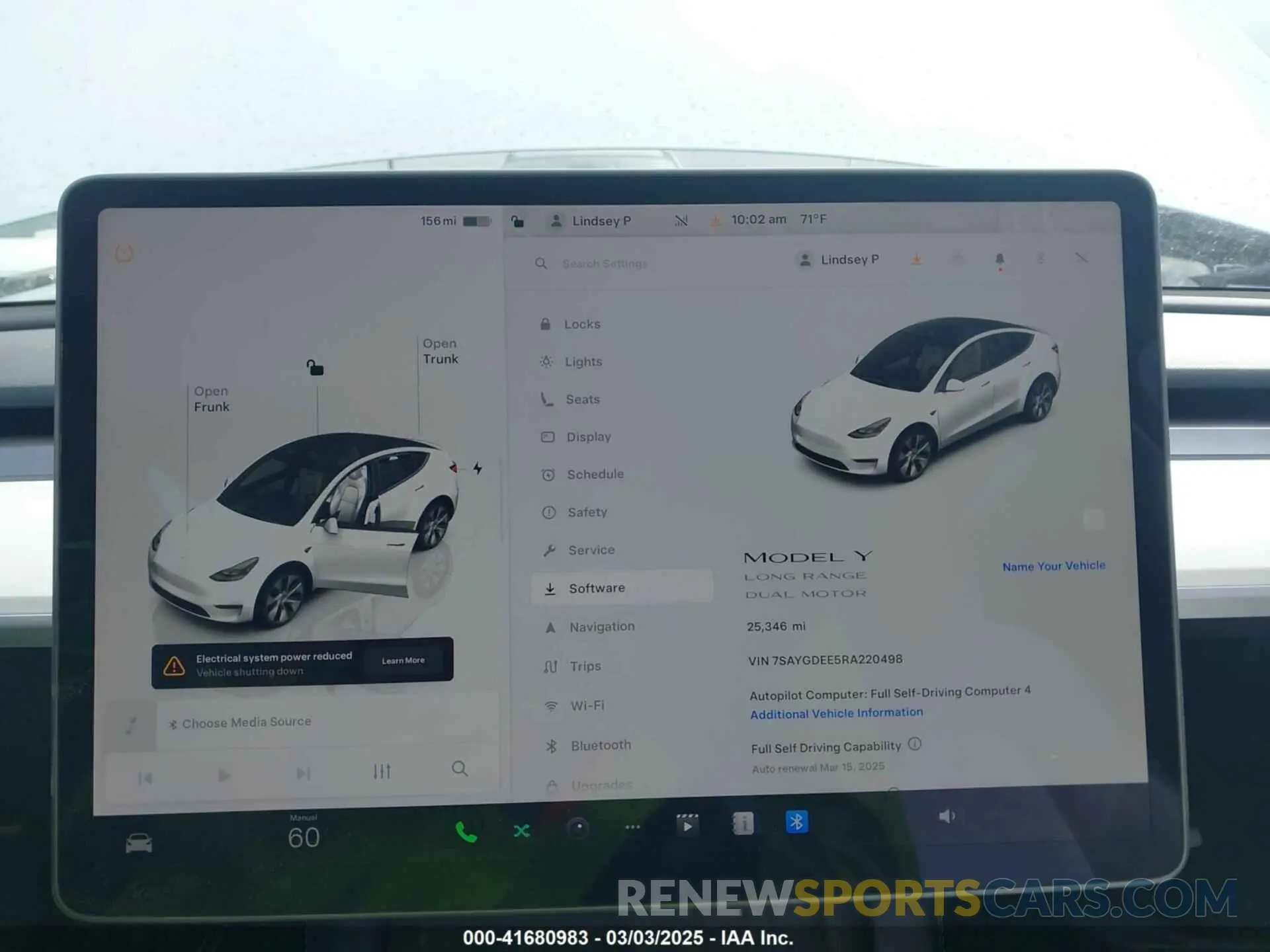 17 Photograph of a damaged car 7SAYGDEE5RA220498 TESLA MODEL Y 2024