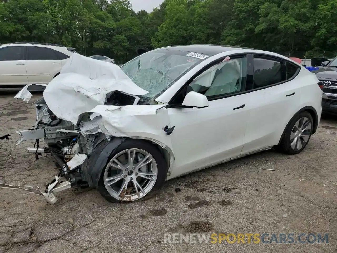 1 Photograph of a damaged car 7SAYGDEE5RA235339 TESLA MODEL Y 2024