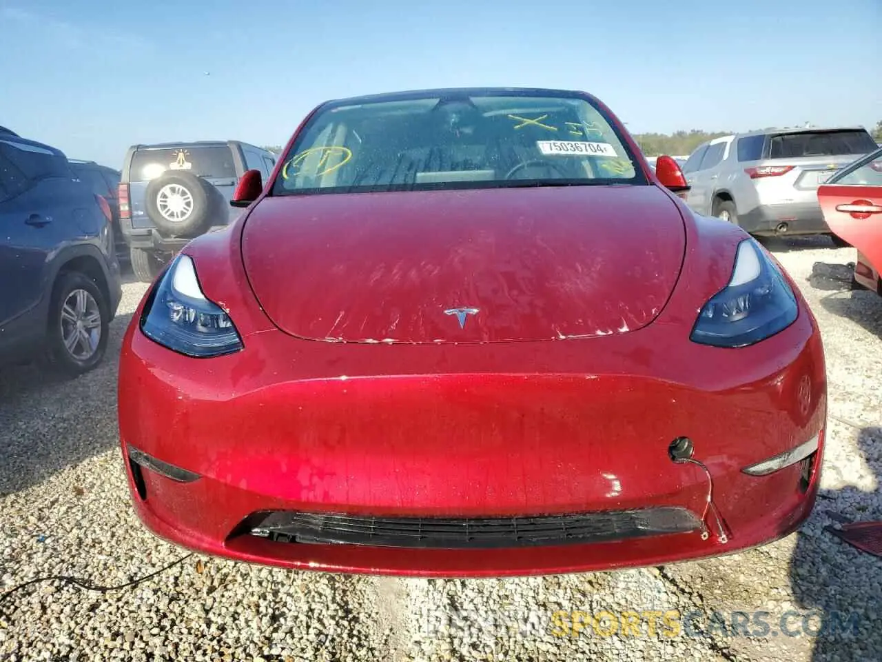 5 Photograph of a damaged car 7SAYGDEE5RA255476 TESLA MODEL Y 2024