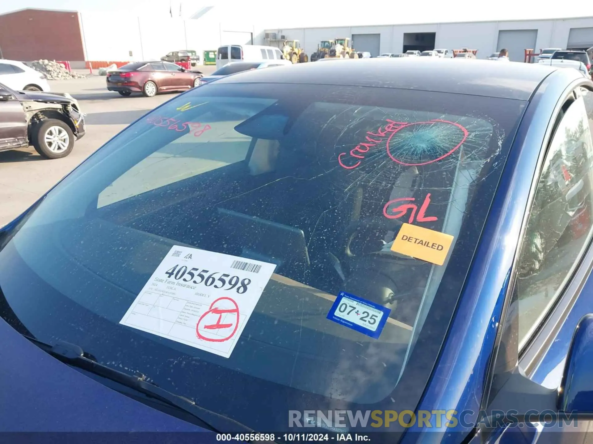 21 Photograph of a damaged car 7SAYGDEE5RA302893 TESLA MODEL Y 2024