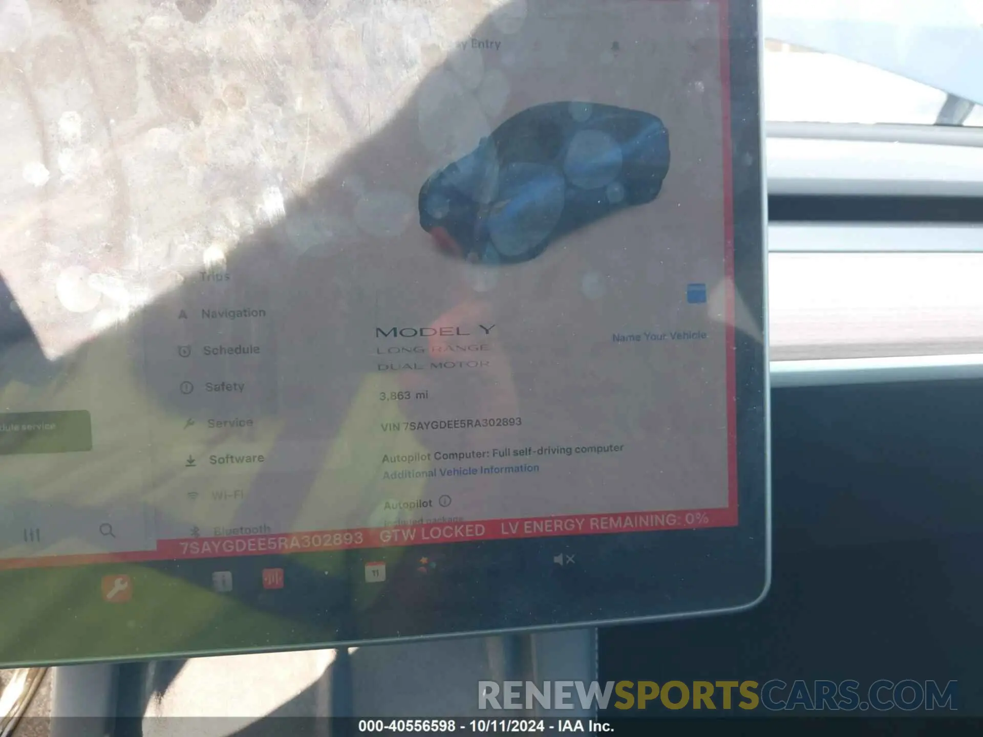 7 Photograph of a damaged car 7SAYGDEE5RA302893 TESLA MODEL Y 2024