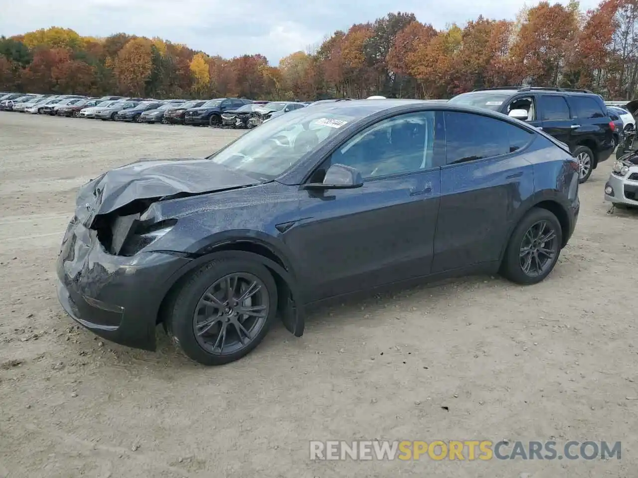 1 Photograph of a damaged car 7SAYGDEE5RA323291 TESLA MODEL Y 2024