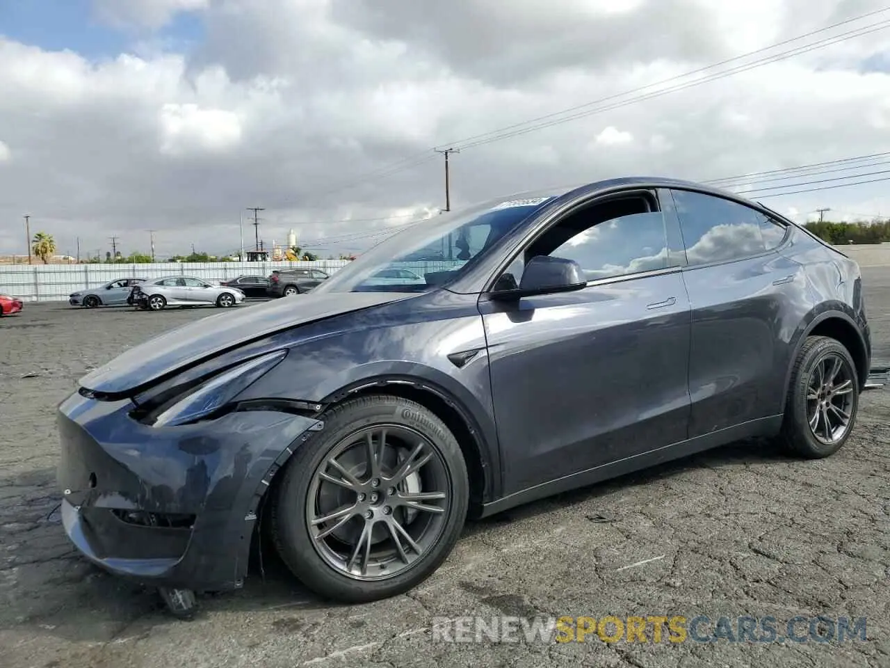 1 Photograph of a damaged car 7SAYGDEE5RF123496 TESLA MODEL Y 2024