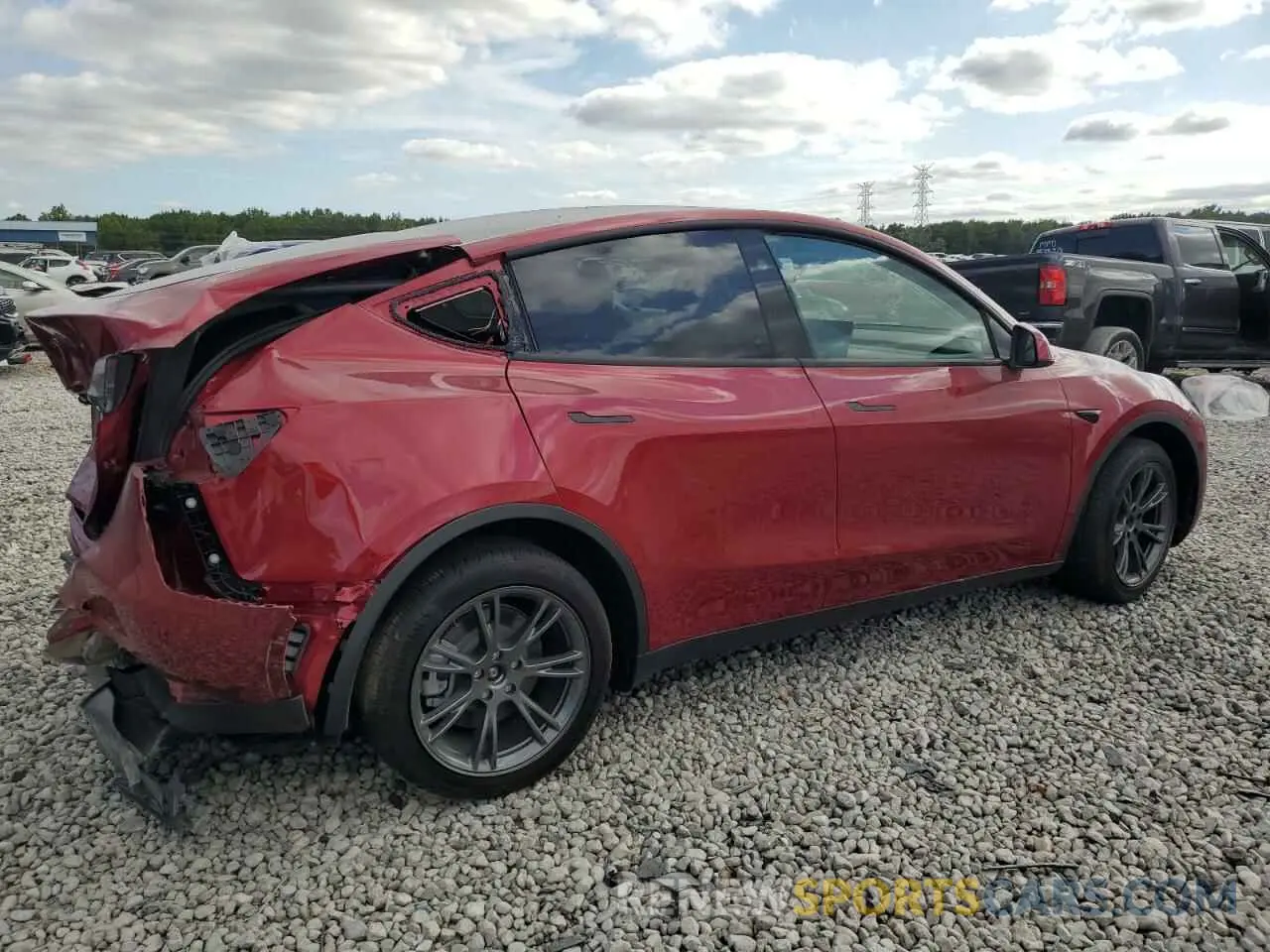 3 Photograph of a damaged car 7SAYGDEE5RF133803 TESLA MODEL Y 2024
