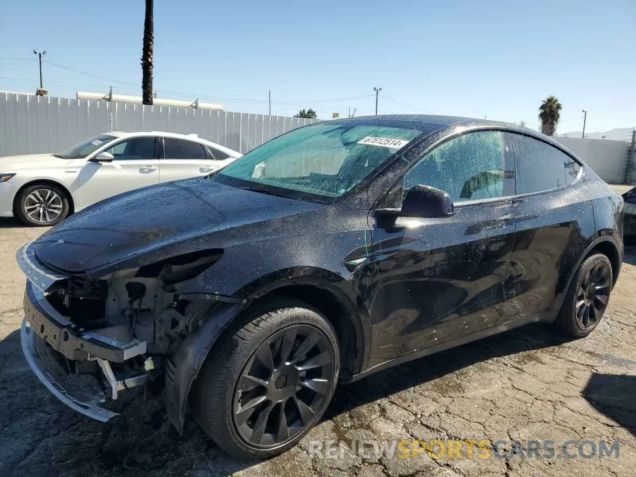1 Photograph of a damaged car 7SAYGDEE6RA215519 TESLA MODEL Y 2024