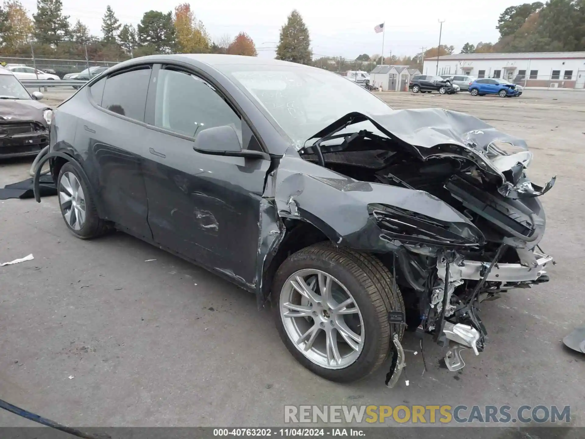 1 Photograph of a damaged car 7SAYGDEE6RA247824 TESLA MODEL Y 2024