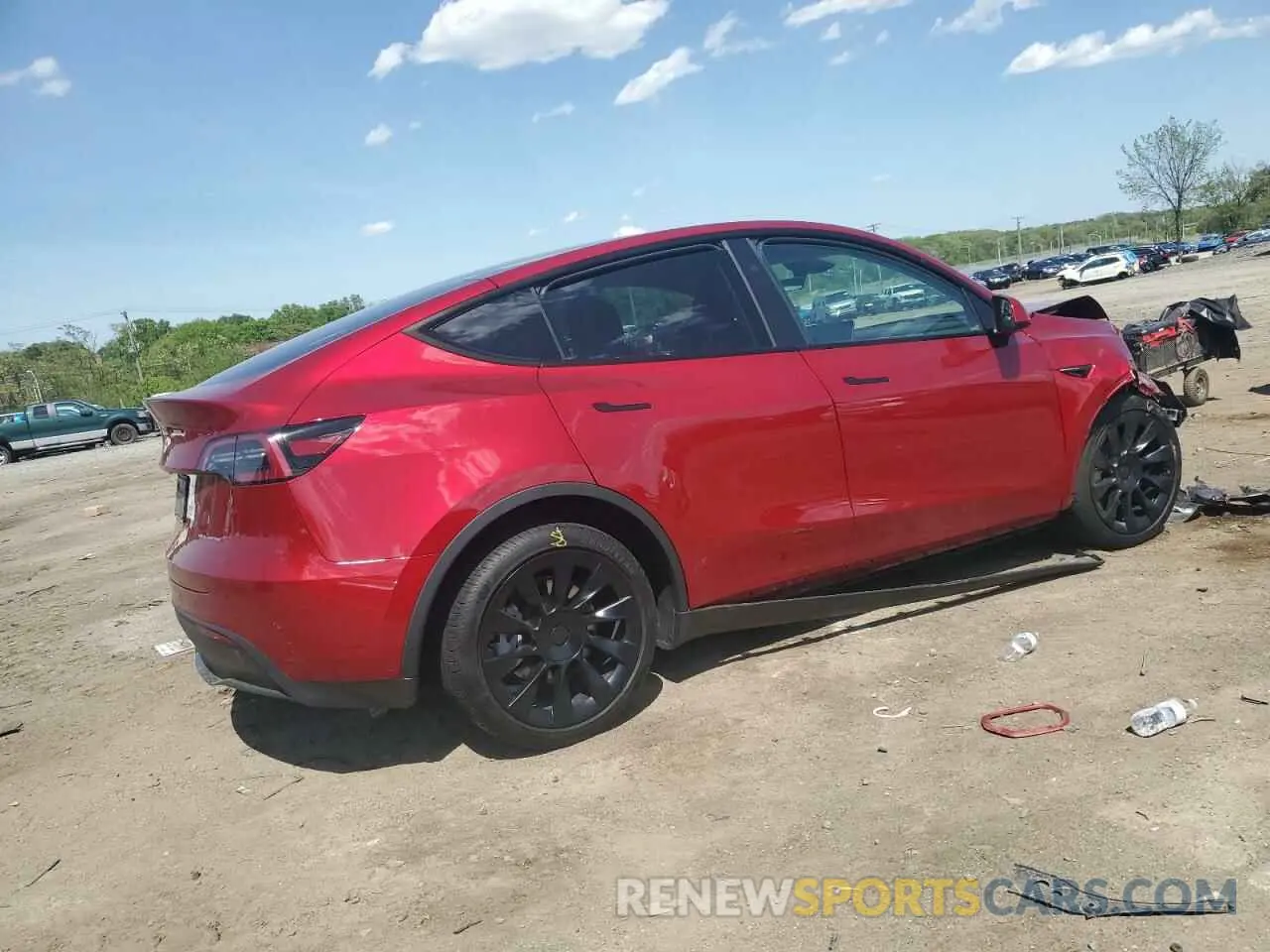 3 Photograph of a damaged car 7SAYGDEE6RA261108 TESLA MODEL Y 2024