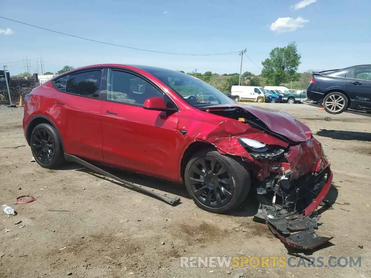 4 Photograph of a damaged car 7SAYGDEE6RA261108 TESLA MODEL Y 2024