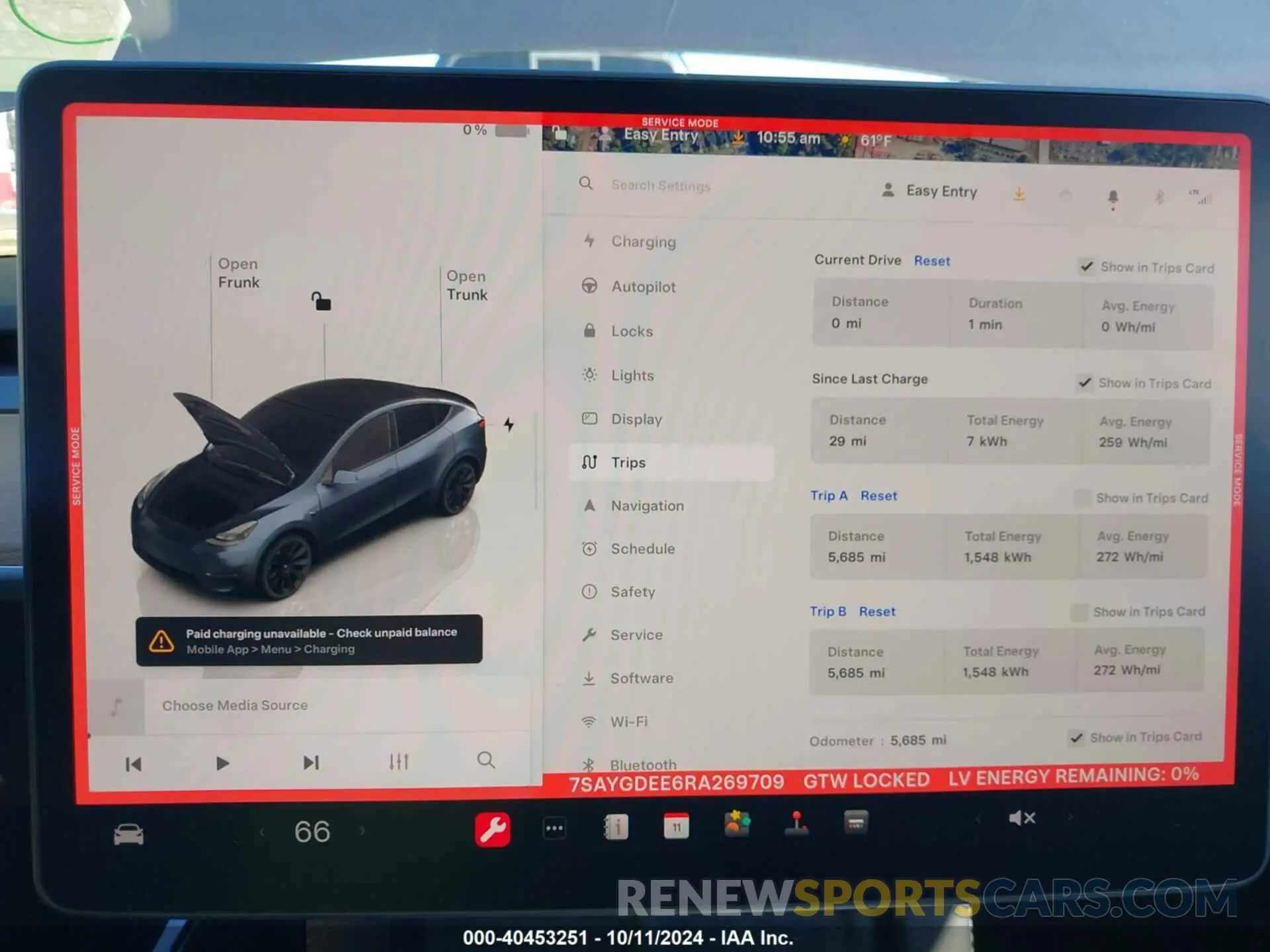 7 Photograph of a damaged car 7SAYGDEE6RA269709 TESLA MODEL Y 2024