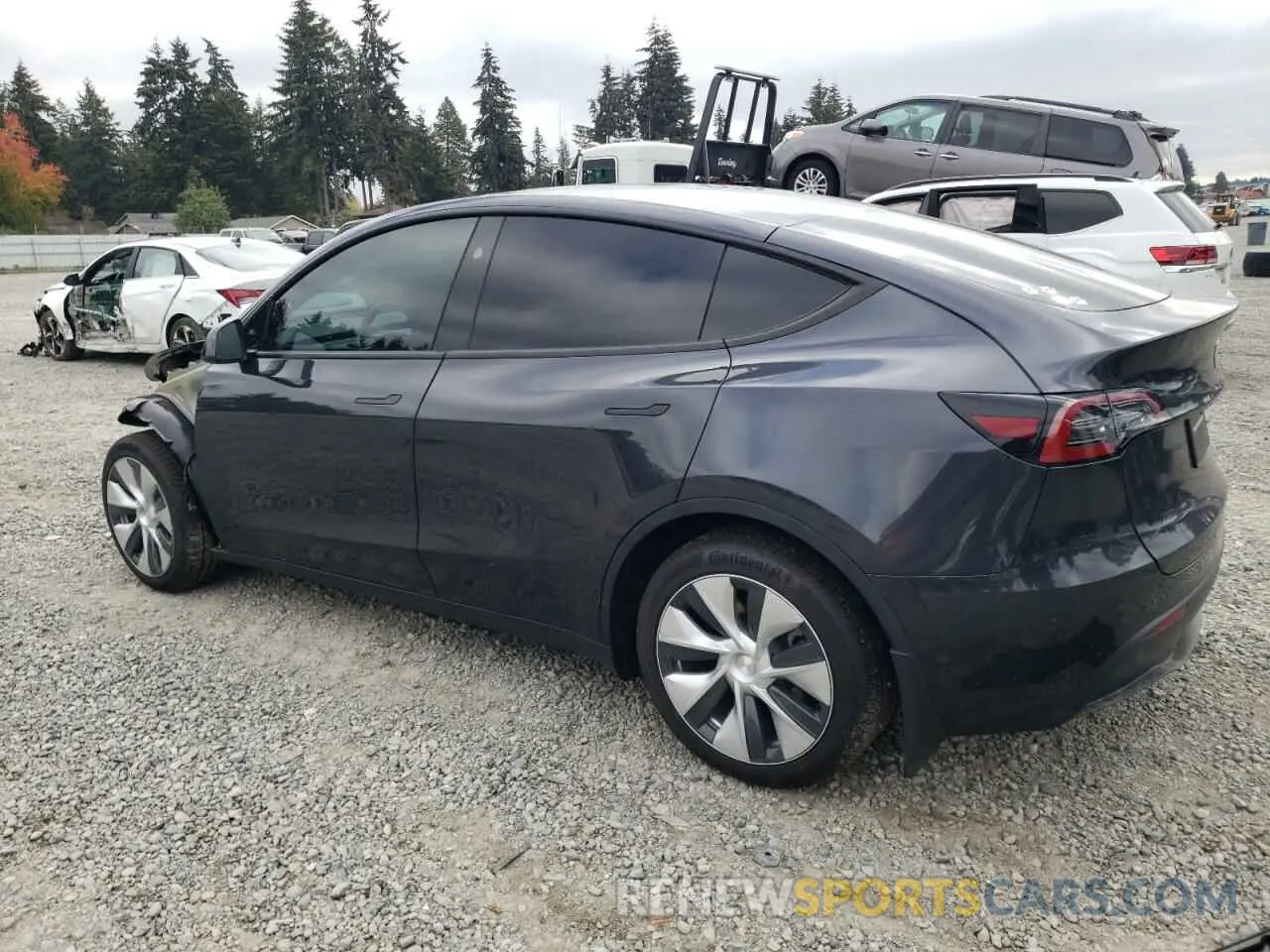 2 Photograph of a damaged car 7SAYGDEE6RF013587 TESLA MODEL Y 2024