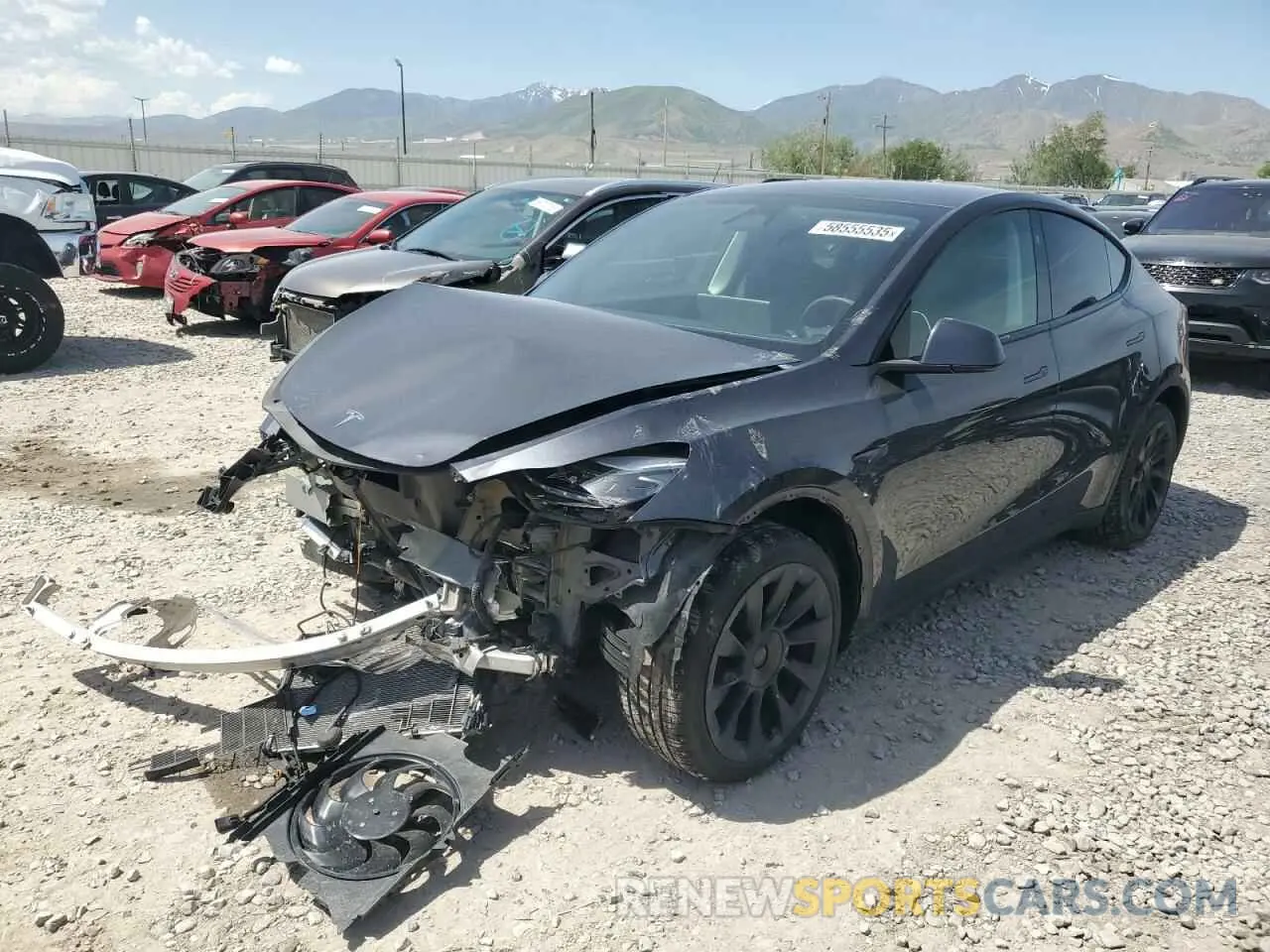 1 Photograph of a damaged car 7SAYGDEE6RF074728 TESLA MODEL Y 2024
