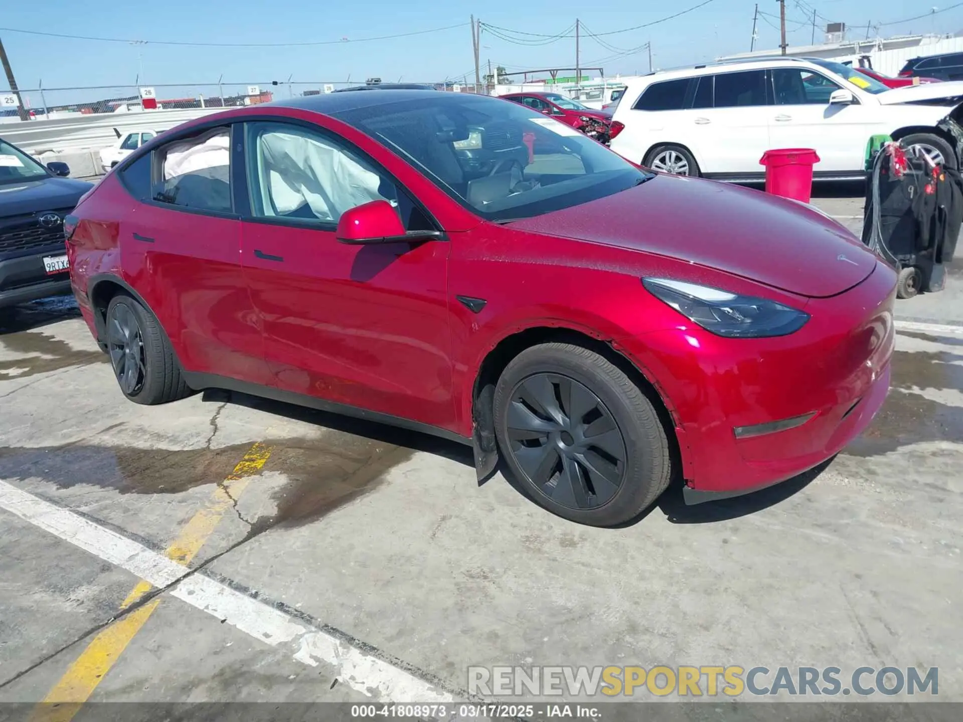 1 Photograph of a damaged car 7SAYGDEE6RF190947 TESLA MODEL Y 2024