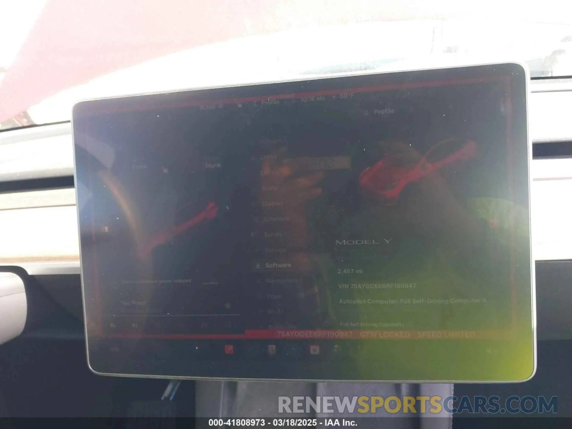 17 Photograph of a damaged car 7SAYGDEE6RF190947 TESLA MODEL Y 2024