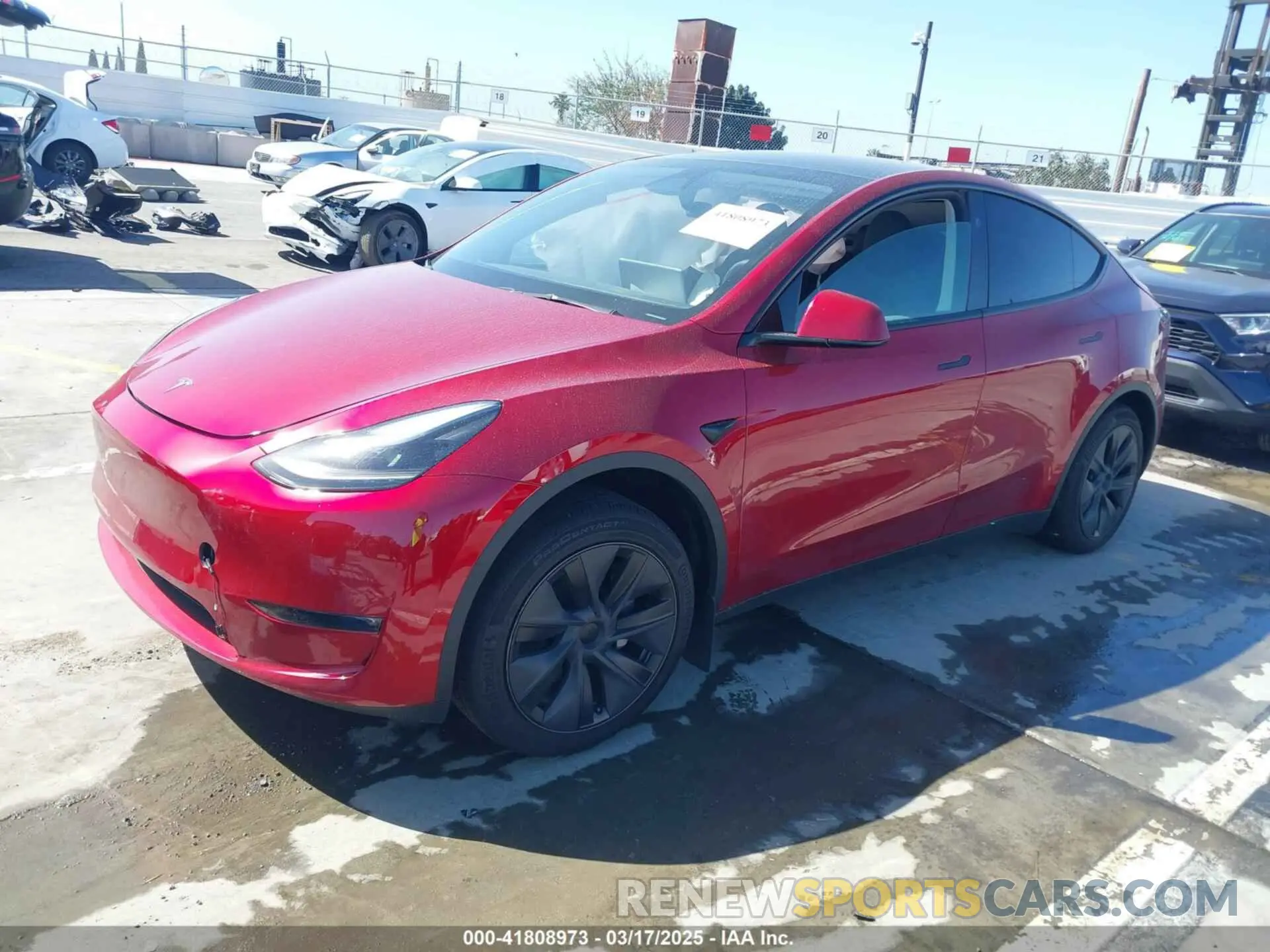 2 Photograph of a damaged car 7SAYGDEE6RF190947 TESLA MODEL Y 2024