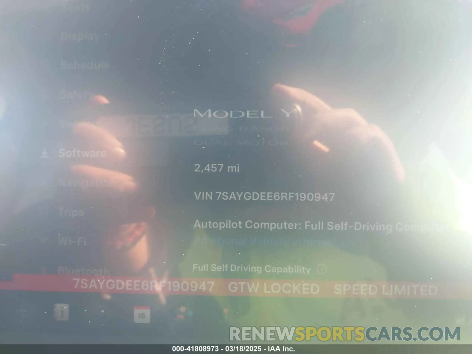 7 Photograph of a damaged car 7SAYGDEE6RF190947 TESLA MODEL Y 2024