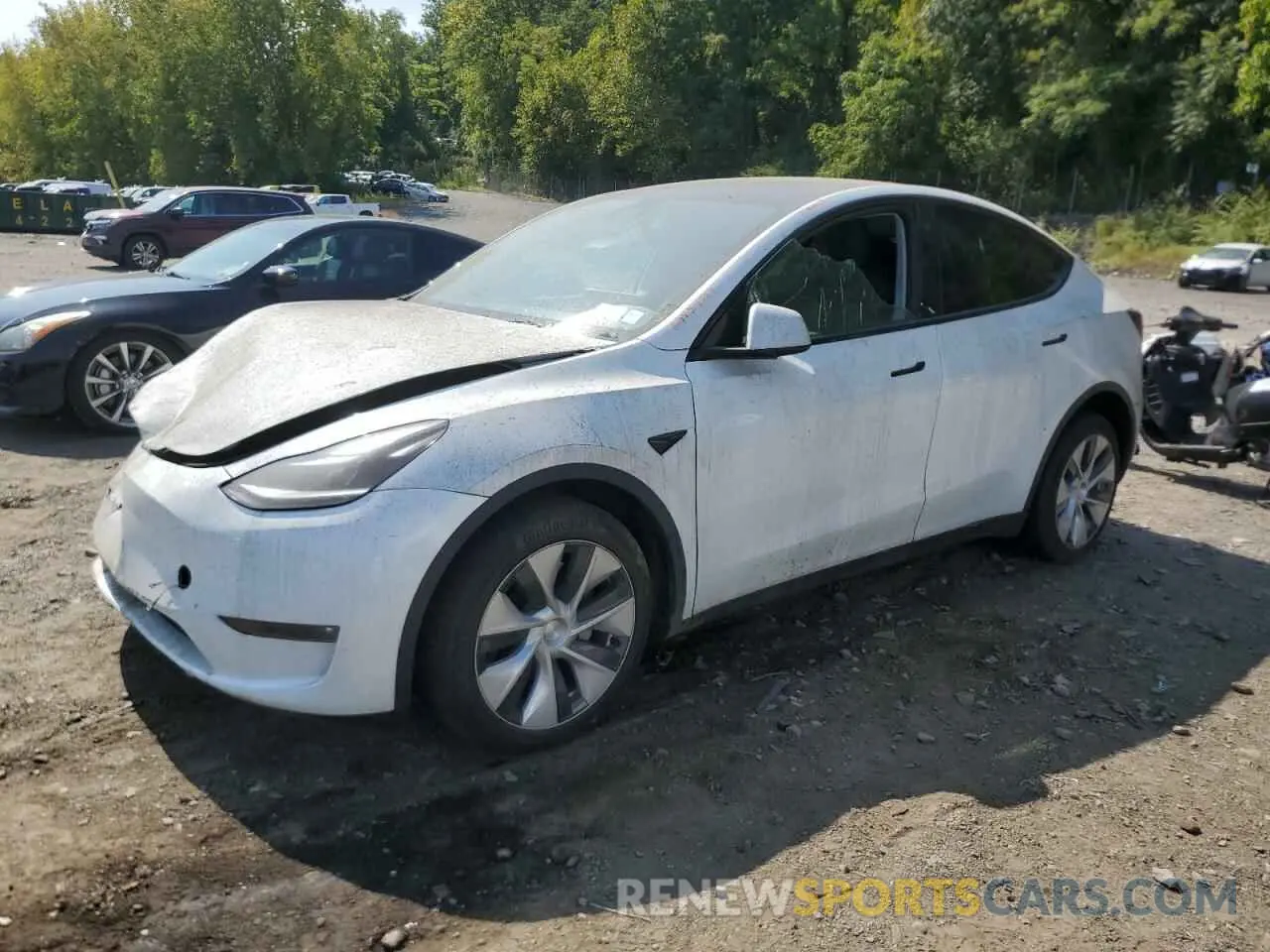 1 Photograph of a damaged car 7SAYGDEE7PF785495 TESLA MODEL Y 2024