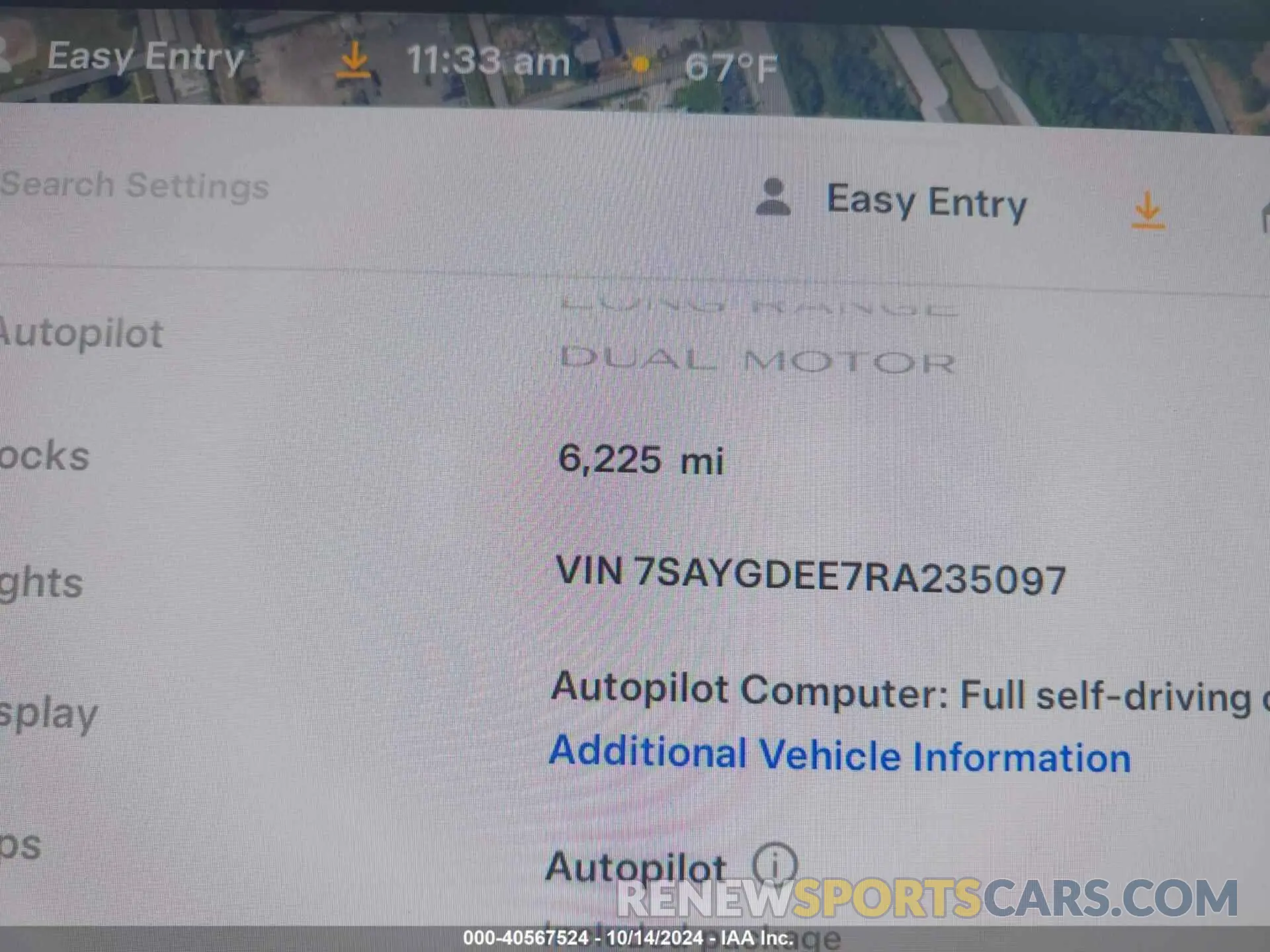 16 Photograph of a damaged car 7SAYGDEE7RA235097 TESLA MODEL Y 2024