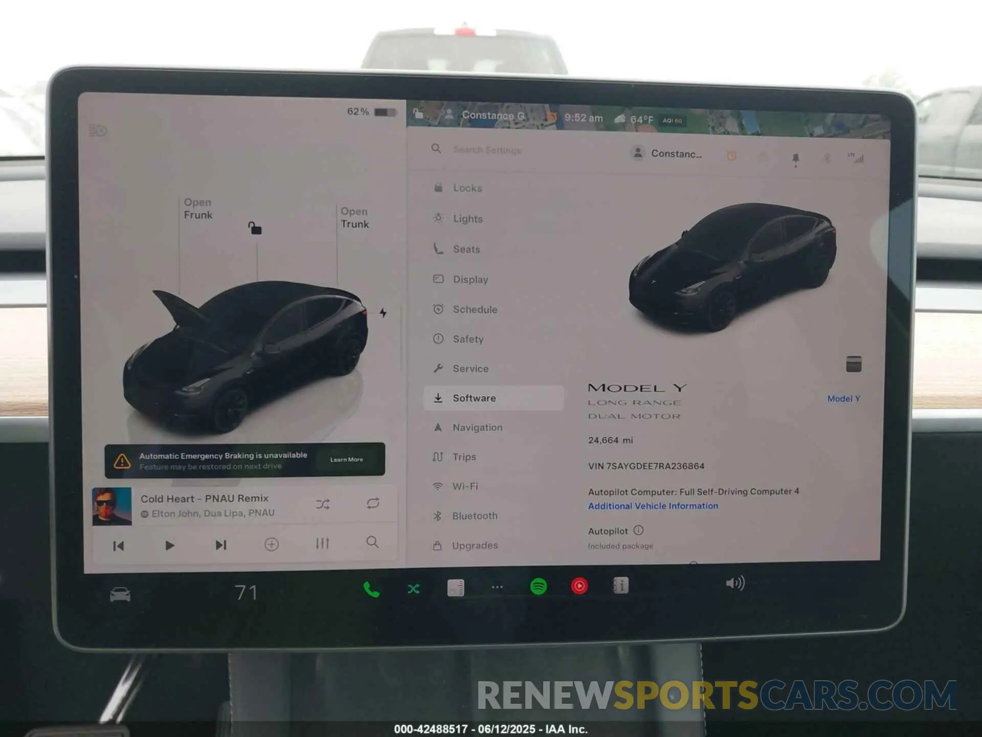 17 Photograph of a damaged car 7SAYGDEE7RA236864 TESLA MODEL Y 2024