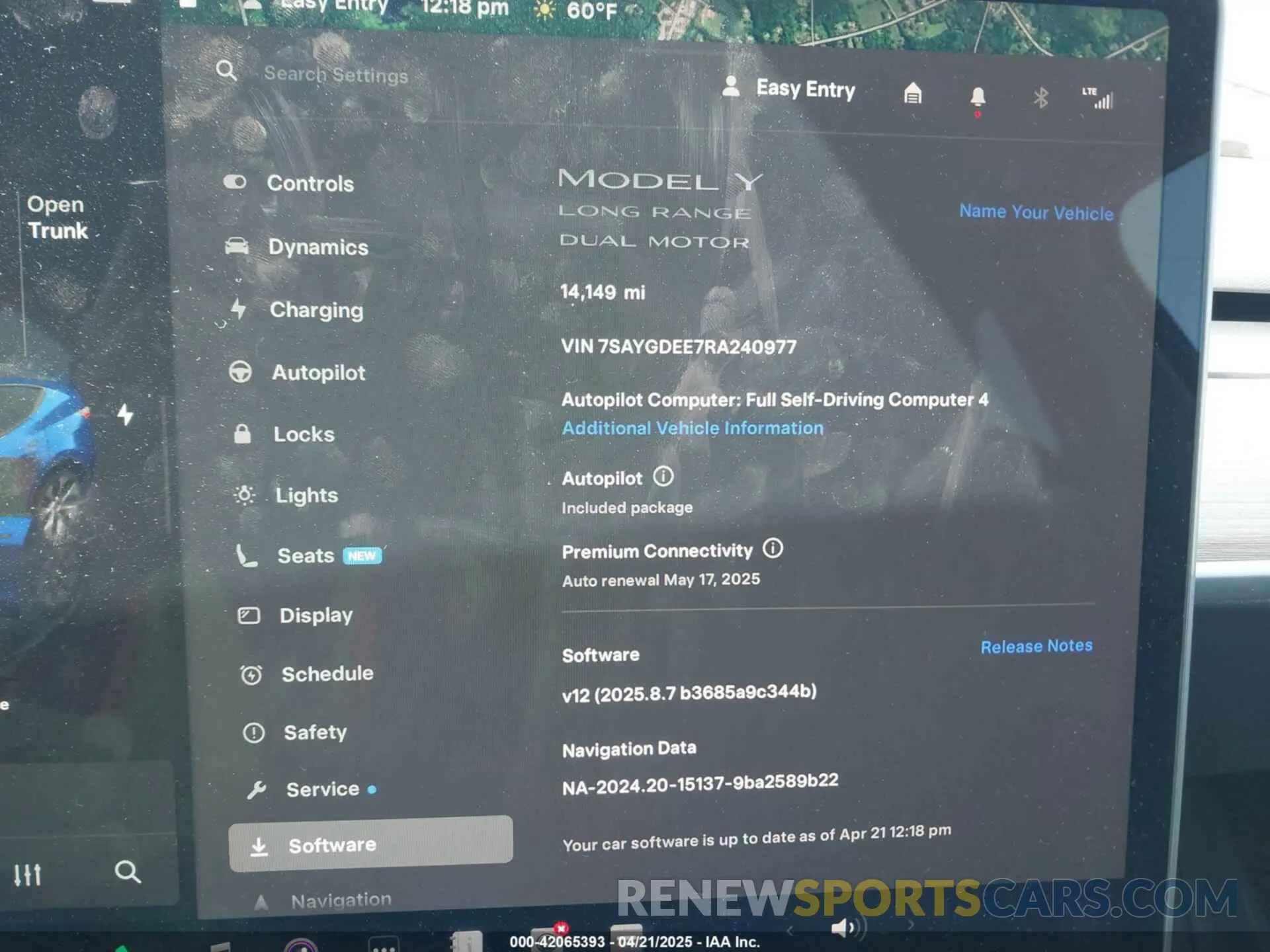 7 Photograph of a damaged car 7SAYGDEE7RA240977 TESLA MODEL Y 2024
