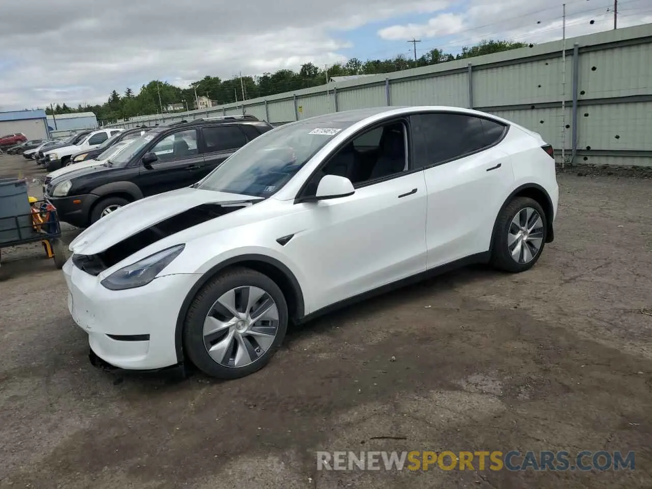 1 Photograph of a damaged car 7SAYGDEE7RA251624 TESLA MODEL Y 2024