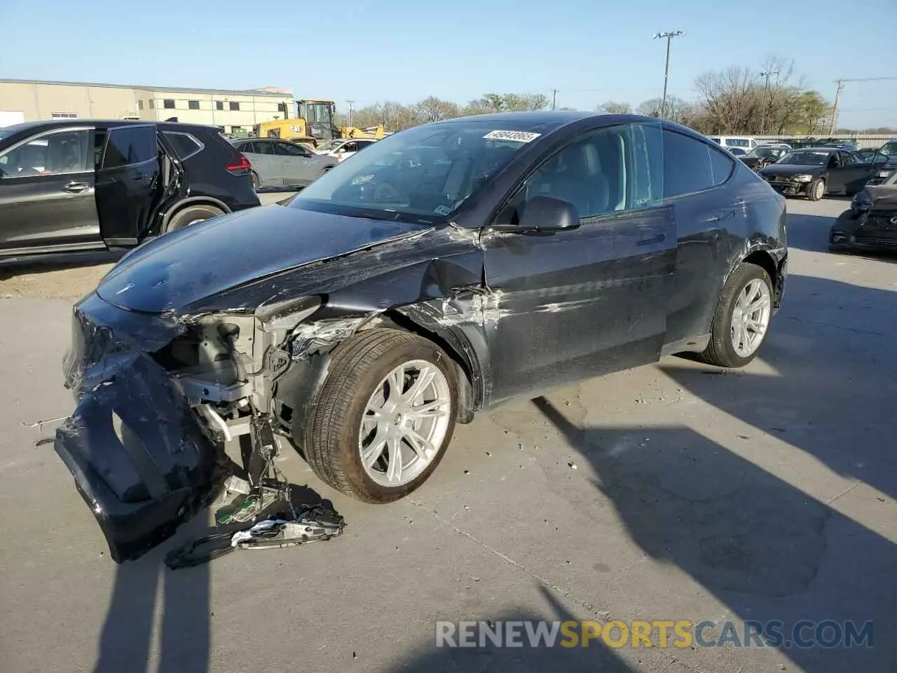 1 Photograph of a damaged car 7SAYGDEE7RA276099 TESLA MODEL Y 2024