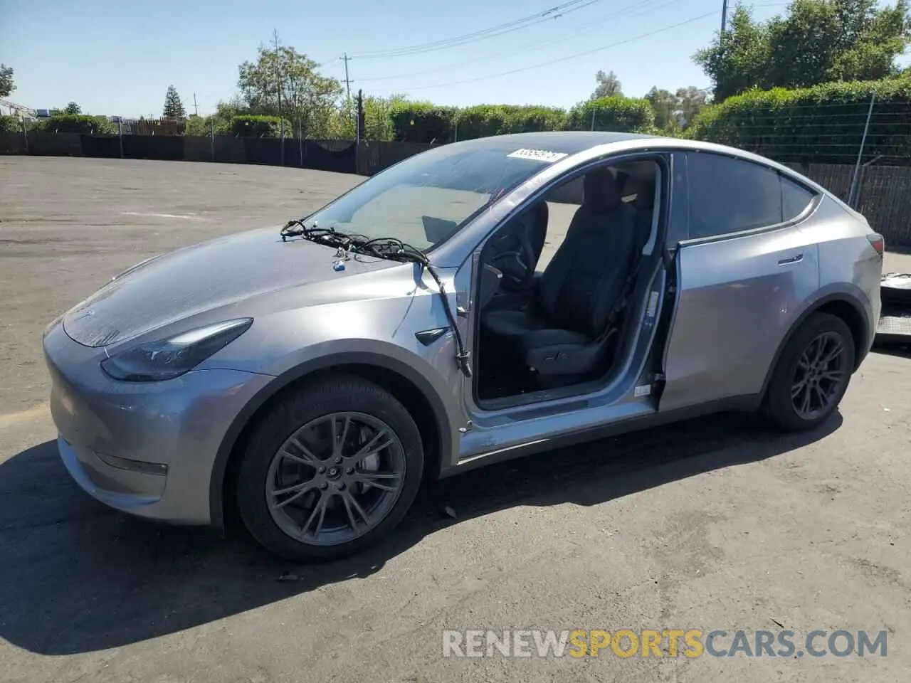 1 Photograph of a damaged car 7SAYGDEE7RA300580 TESLA MODEL Y 2024