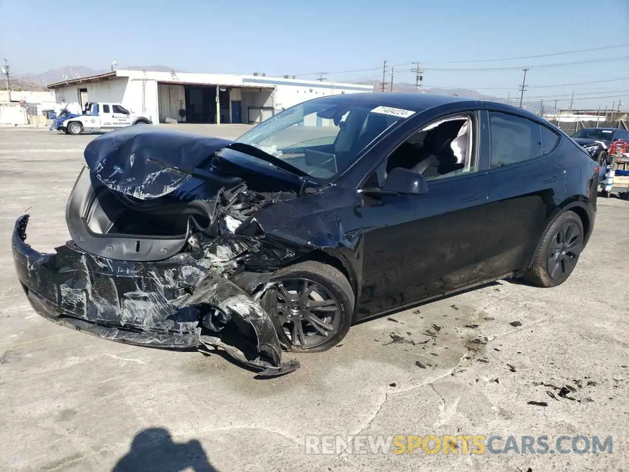 1 Photograph of a damaged car 7SAYGDEE7RA305455 TESLA MODEL Y 2024