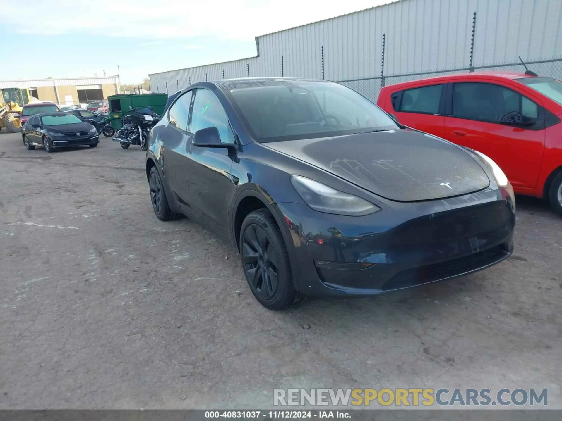 1 Photograph of a damaged car 7SAYGDEE7RA323941 TESLA MODEL Y 2024
