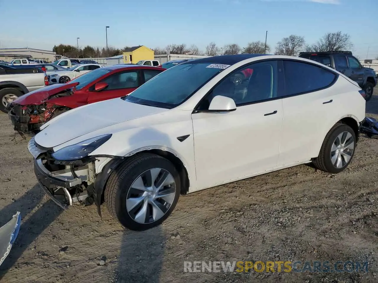 1 Photograph of a damaged car 7SAYGDEE7RF068890 TESLA MODEL Y 2024