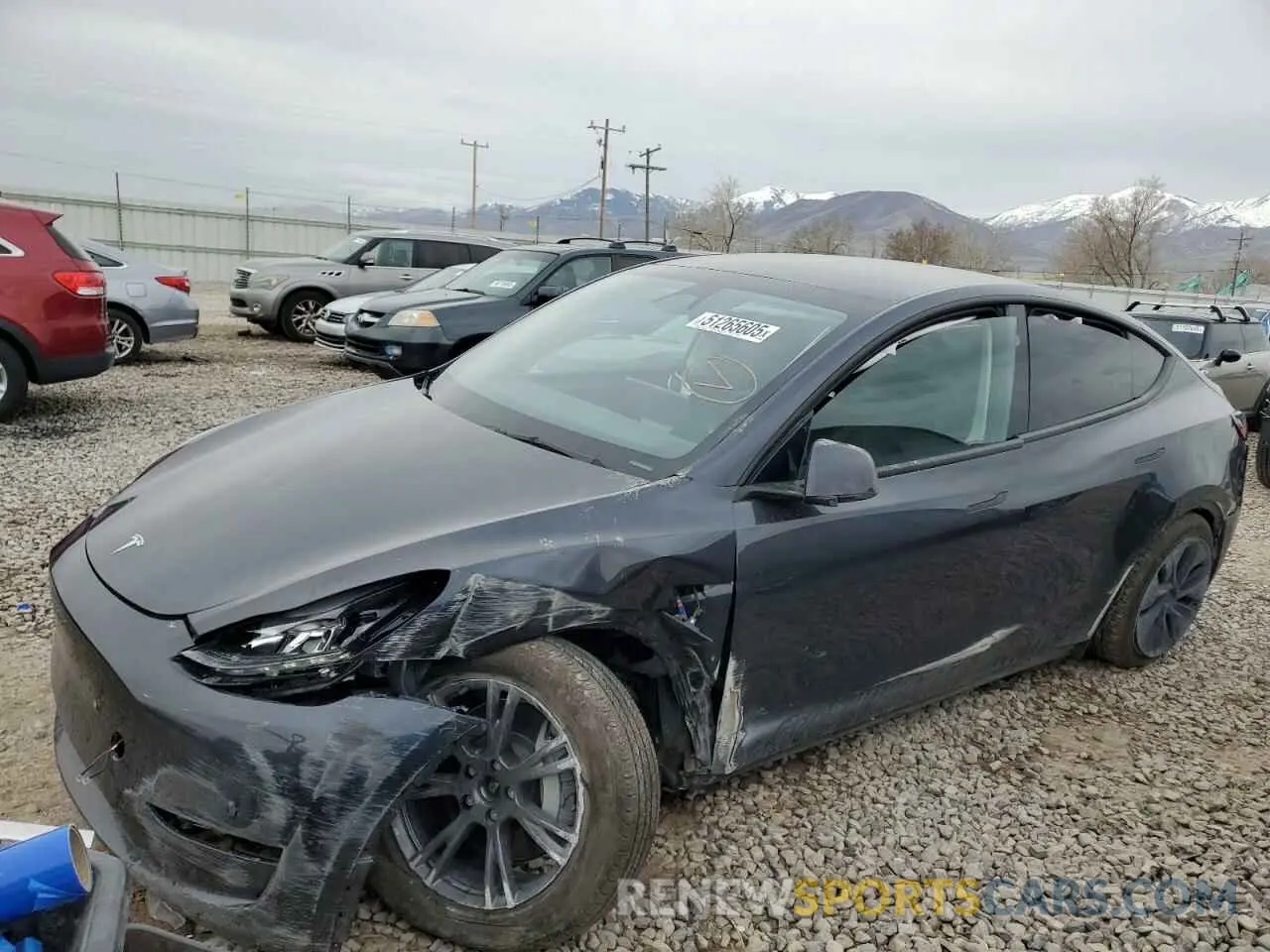 1 Photograph of a damaged car 7SAYGDEE7RF158721 TESLA MODEL Y 2024