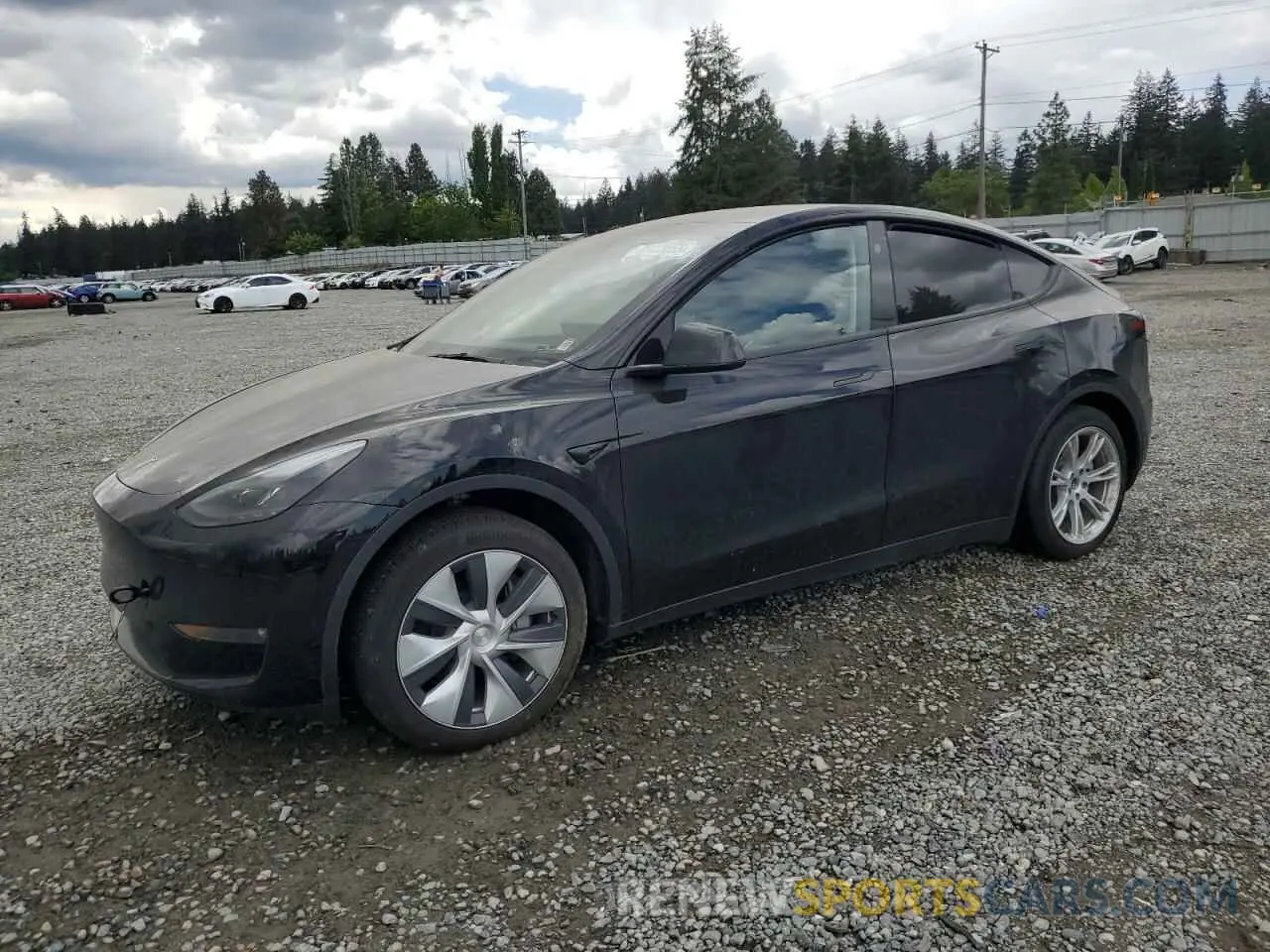 1 Photograph of a damaged car 7SAYGDEE7RF985344 TESLA MODEL Y 2024