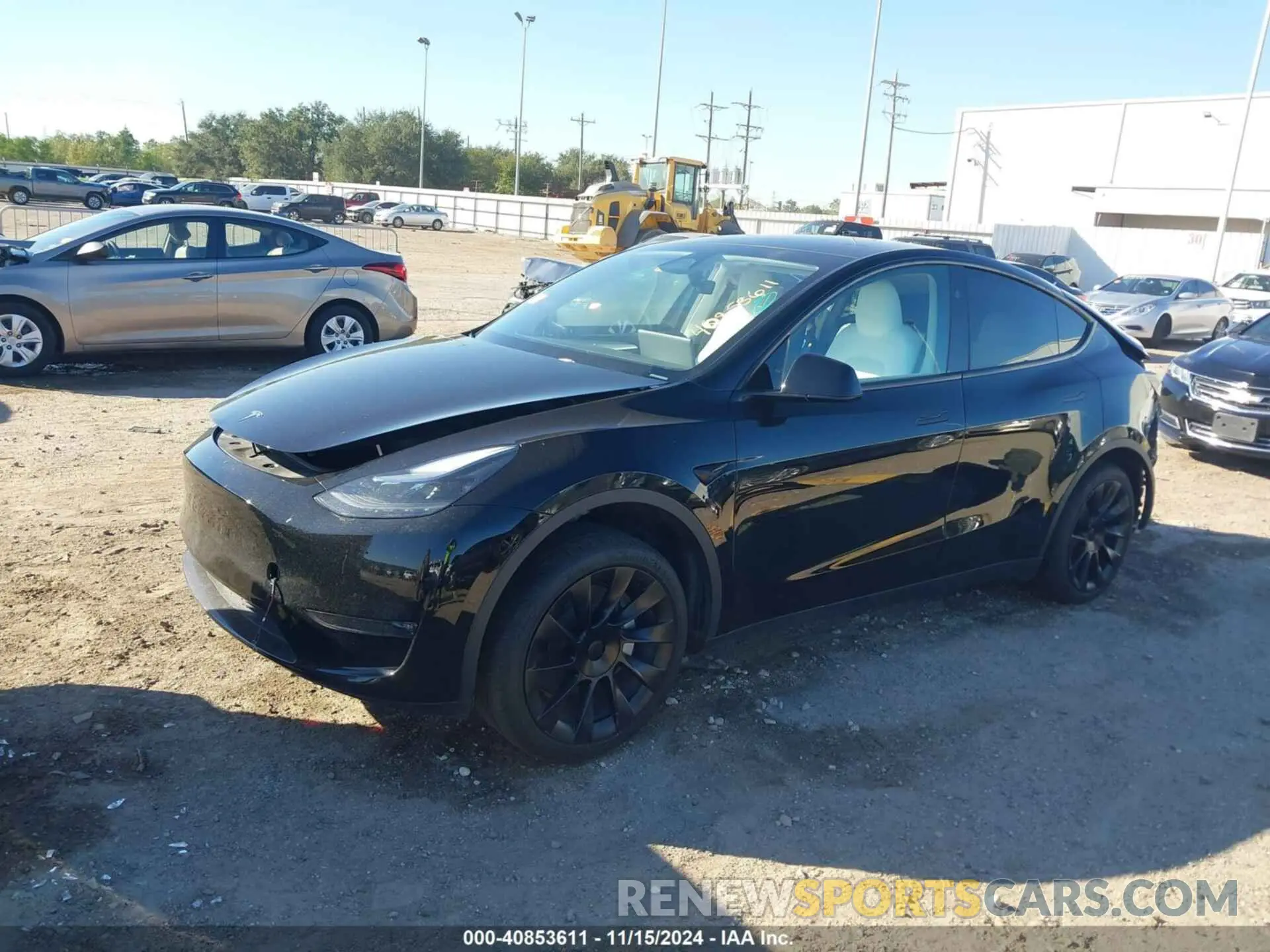 2 Photograph of a damaged car 7SAYGDEE8RA222844 TESLA MODEL Y 2024