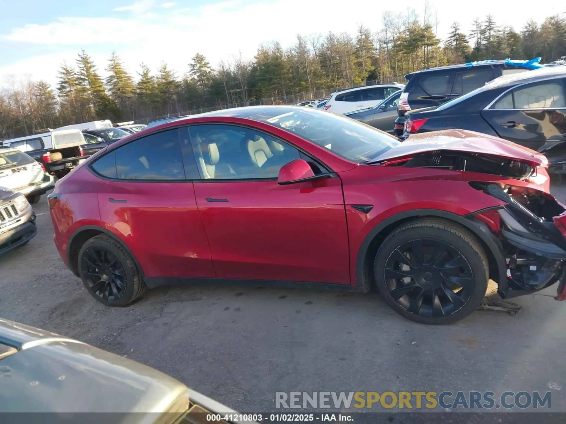 14 Photograph of a damaged car 7SAYGDEE8RA254256 TESLA MODEL Y 2024