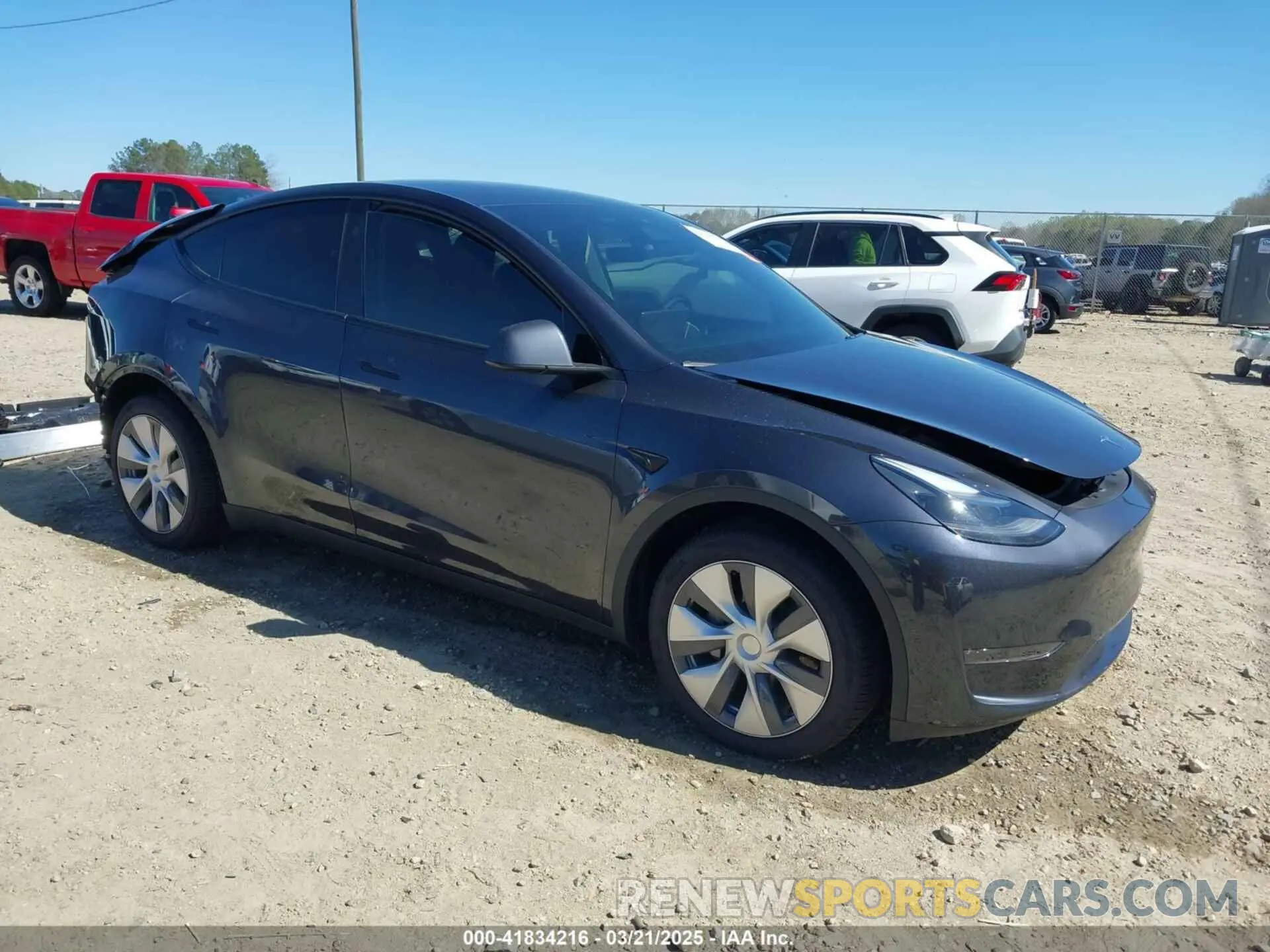 1 Photograph of a damaged car 7SAYGDEE8RA262082 TESLA MODEL Y 2024
