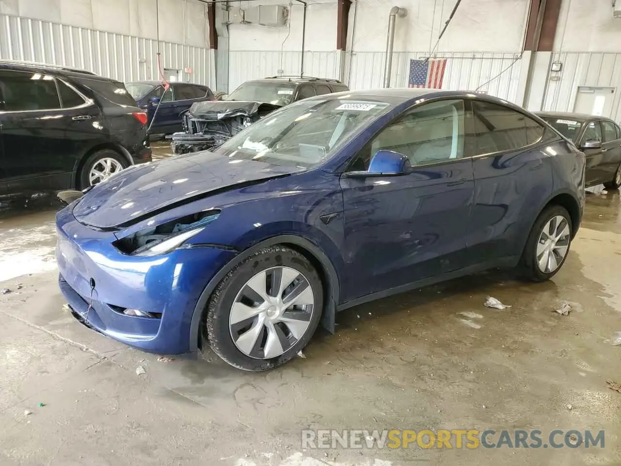1 Photograph of a damaged car 7SAYGDEE8RA270862 TESLA MODEL Y 2024