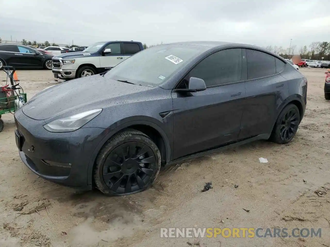 1 Photograph of a damaged car 7SAYGDEE8RA280887 TESLA MODEL Y 2024