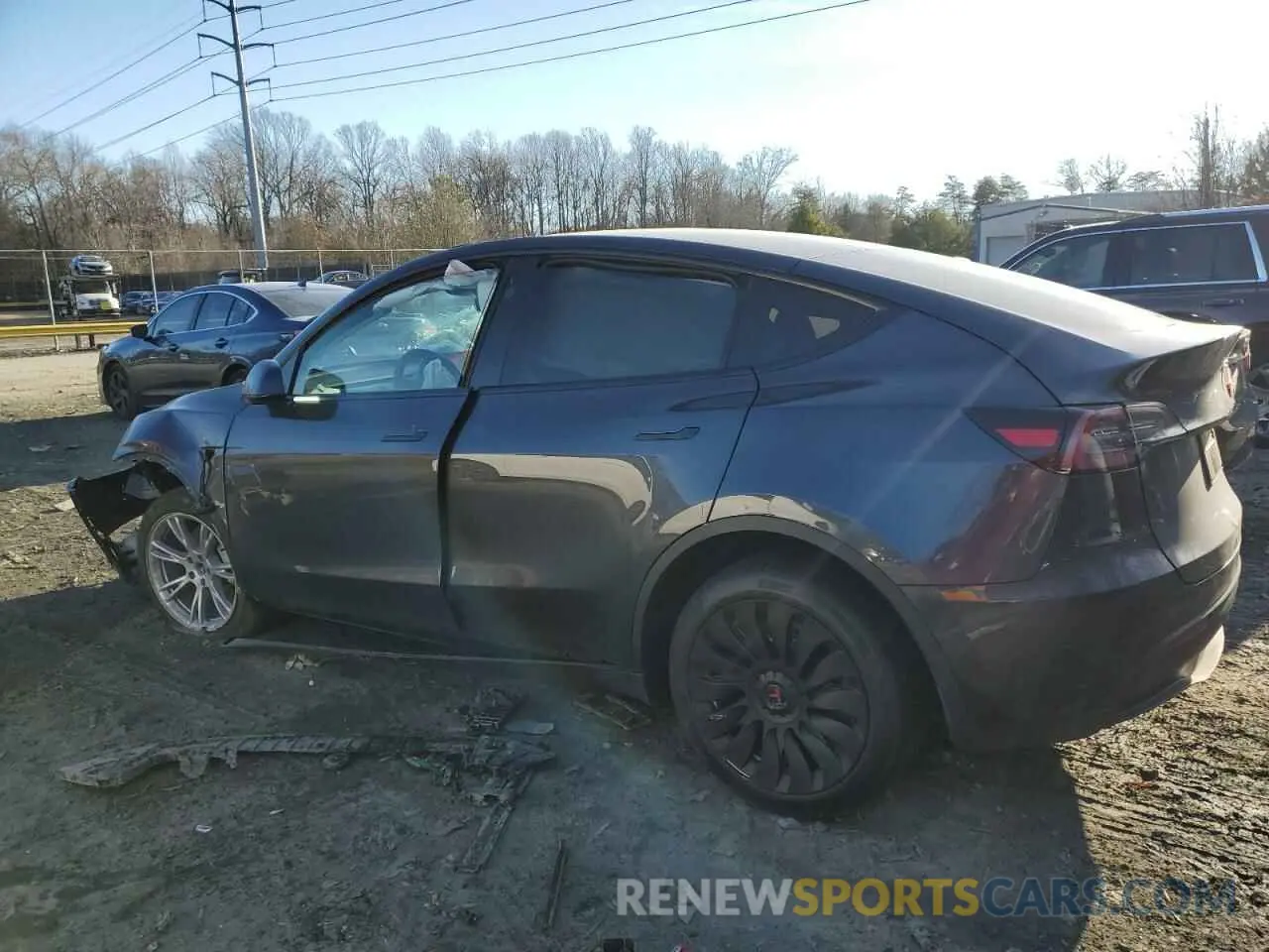 2 Photograph of a damaged car 7SAYGDEE9RA222948 TESLA MODEL Y 2024