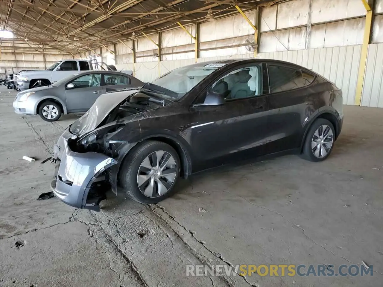 1 Photograph of a damaged car 7SAYGDEE9RA229947 TESLA MODEL Y 2024