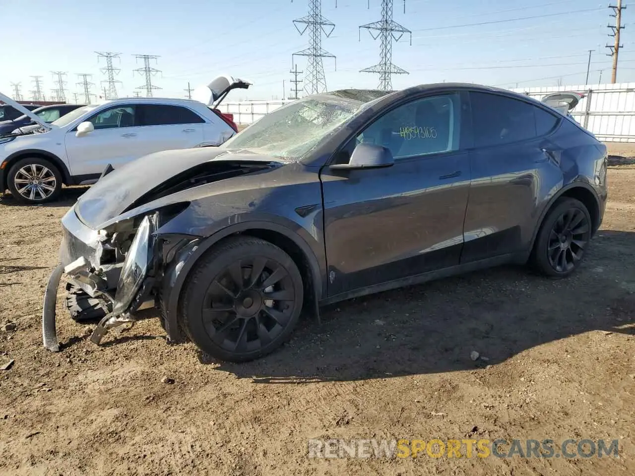 1 Photograph of a damaged car 7SAYGDEE9RA278050 TESLA MODEL Y 2024