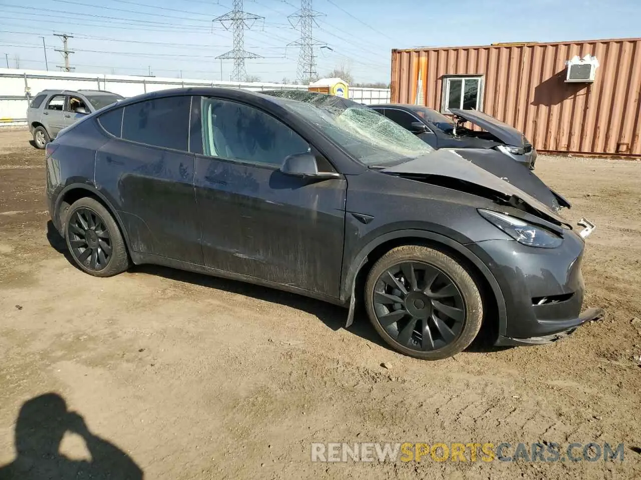 4 Photograph of a damaged car 7SAYGDEE9RA278050 TESLA MODEL Y 2024