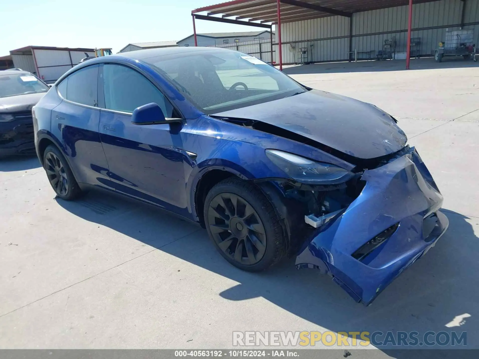 1 Photograph of a damaged car 7SAYGDEE9RA318773 TESLA MODEL Y 2024