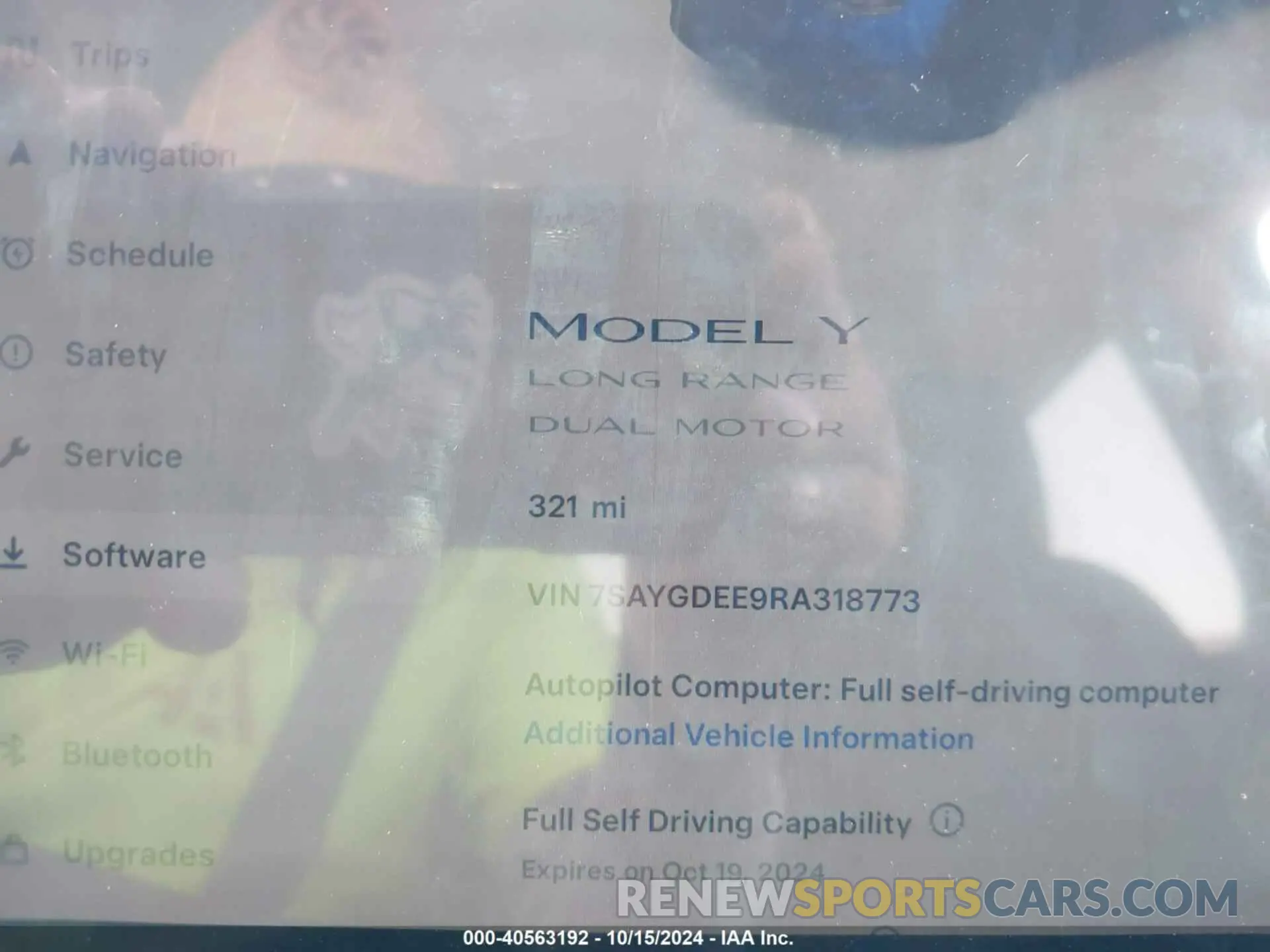 7 Photograph of a damaged car 7SAYGDEE9RA318773 TESLA MODEL Y 2024