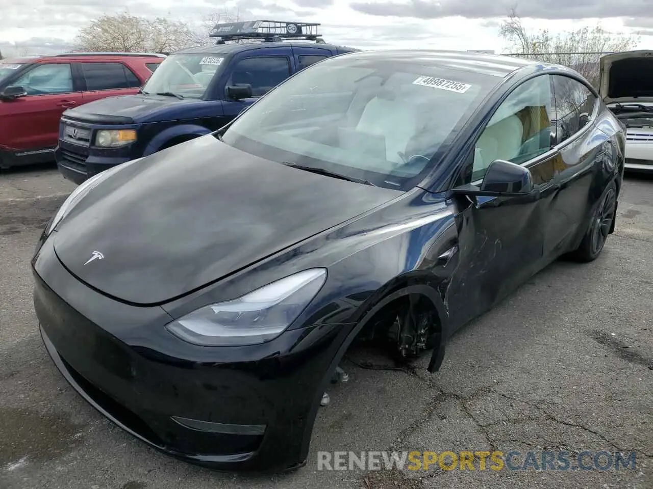 1 Photograph of a damaged car 7SAYGDEE9RA323200 TESLA MODEL Y 2024