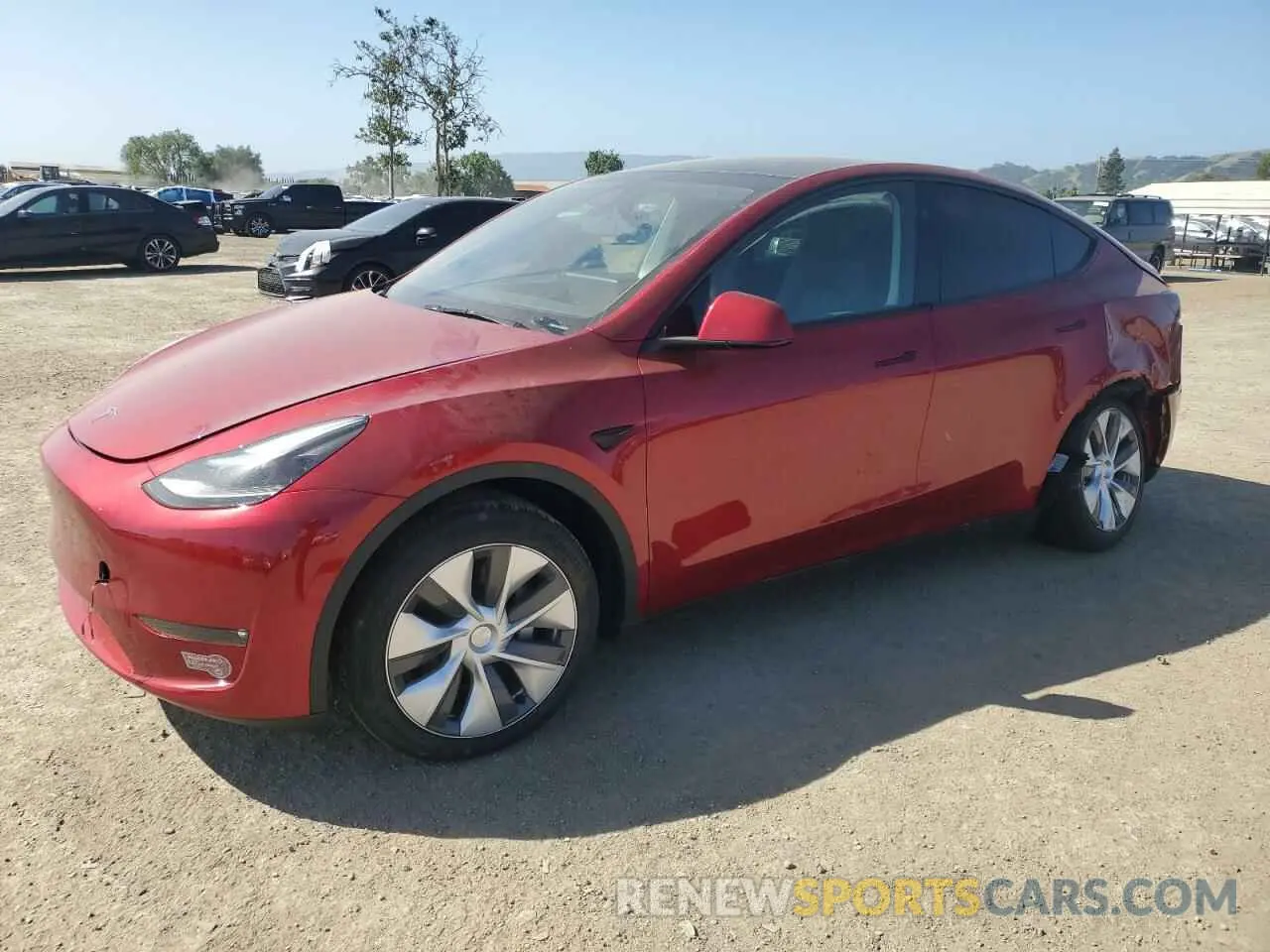 1 Photograph of a damaged car 7SAYGDEE9RF047118 TESLA MODEL Y 2024