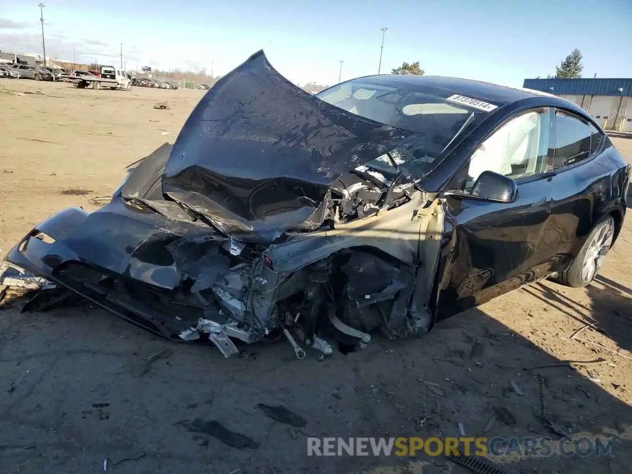 1 Photograph of a damaged car 7SAYGDEE9RF984146 TESLA MODEL Y 2024