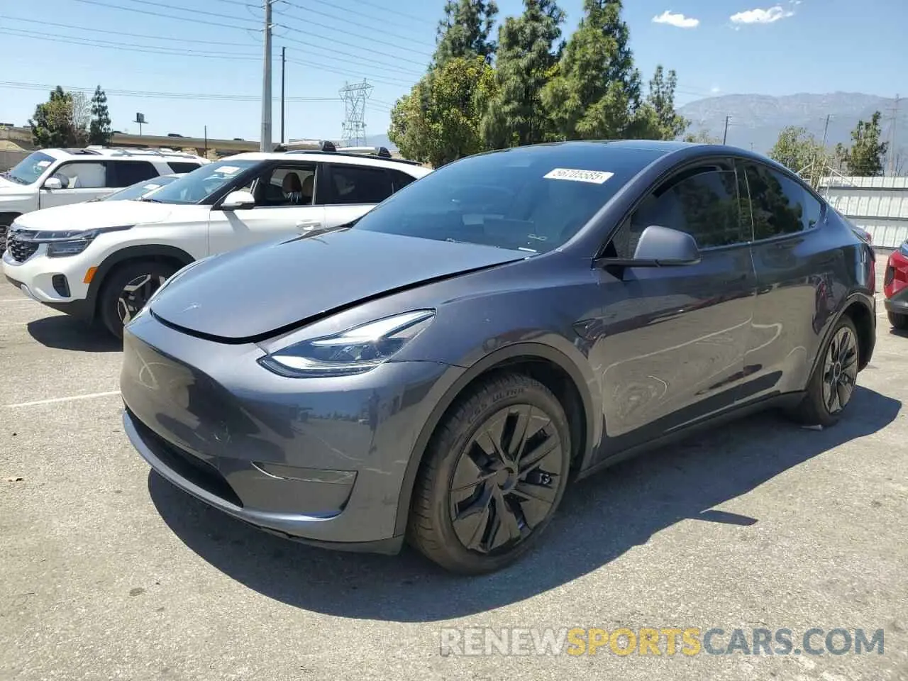 1 Photograph of a damaged car 7SAYGDEEXRA215975 TESLA MODEL Y 2024