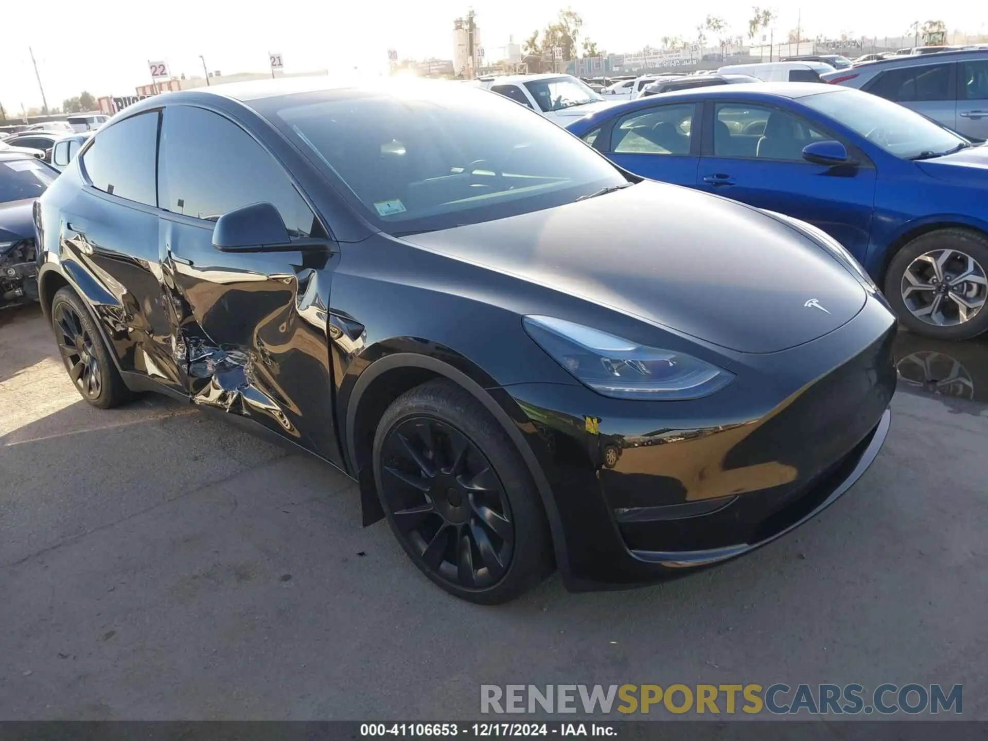1 Photograph of a damaged car 7SAYGDEEXRA216186 TESLA MODEL Y 2024
